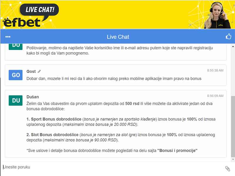 efbet live chat