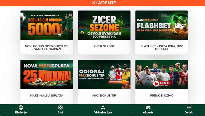 Maxbet kladjenje